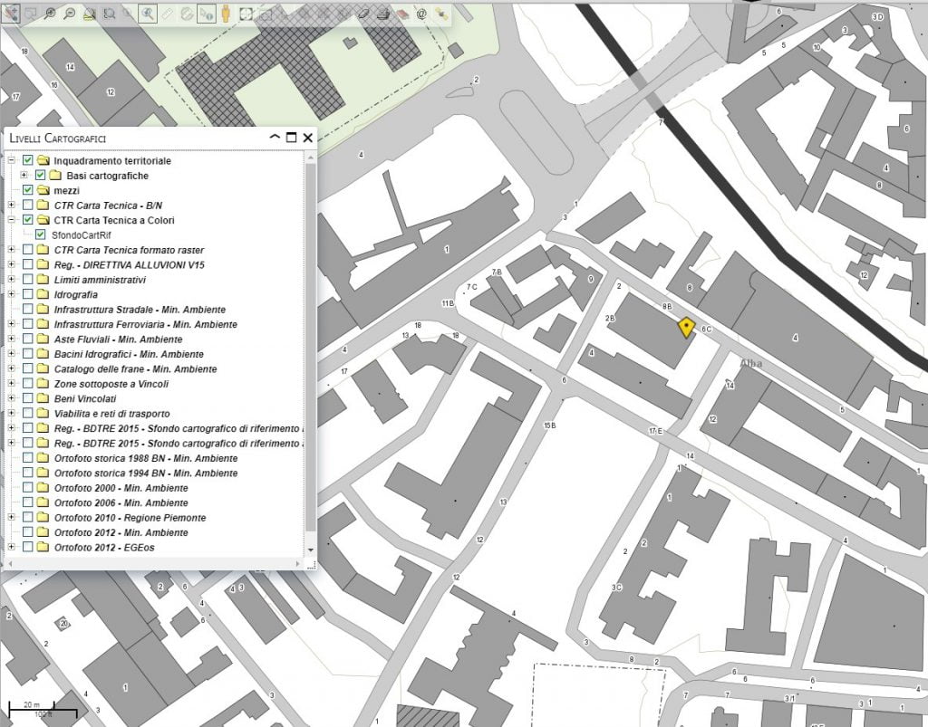mappa generata dal nostro Carto@WEB Localizzazione Mezzi