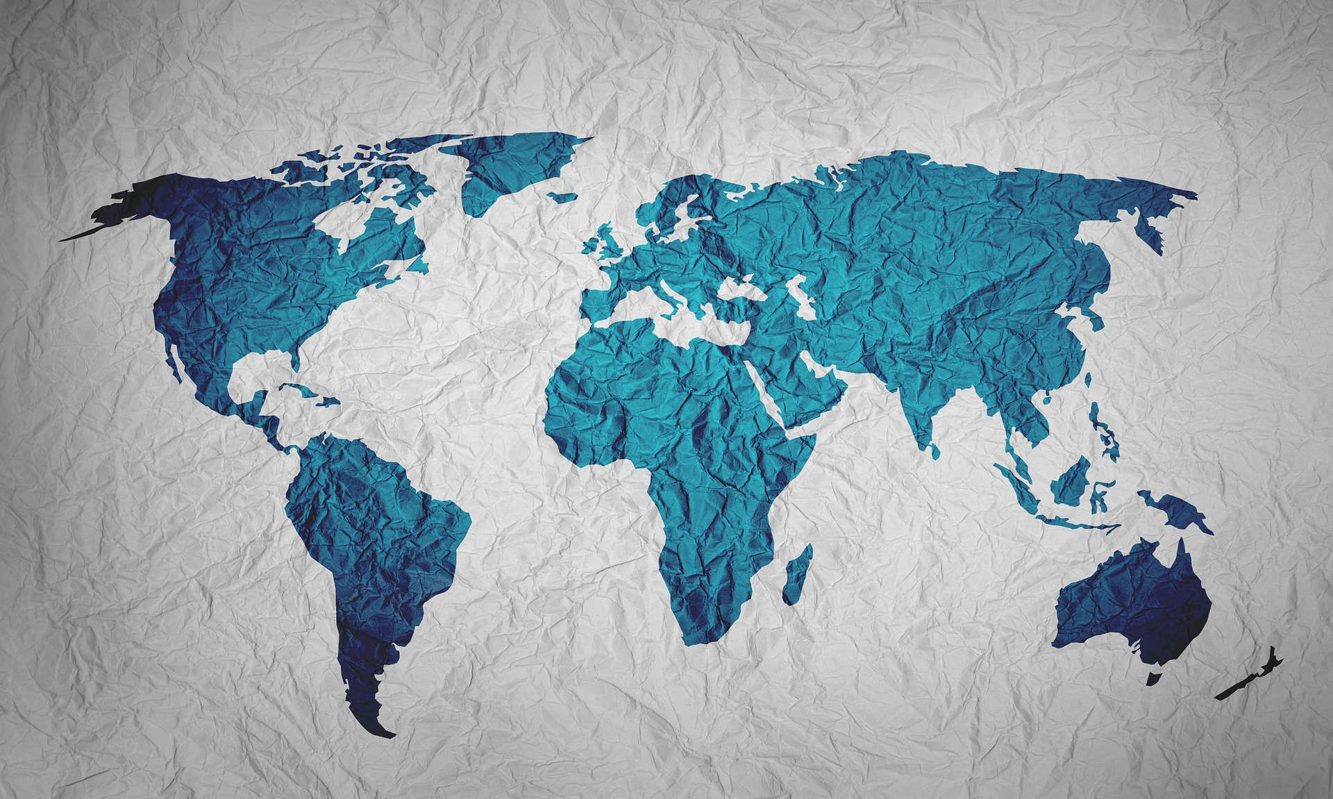 mappa del mondo prodotta con ArcGIS online