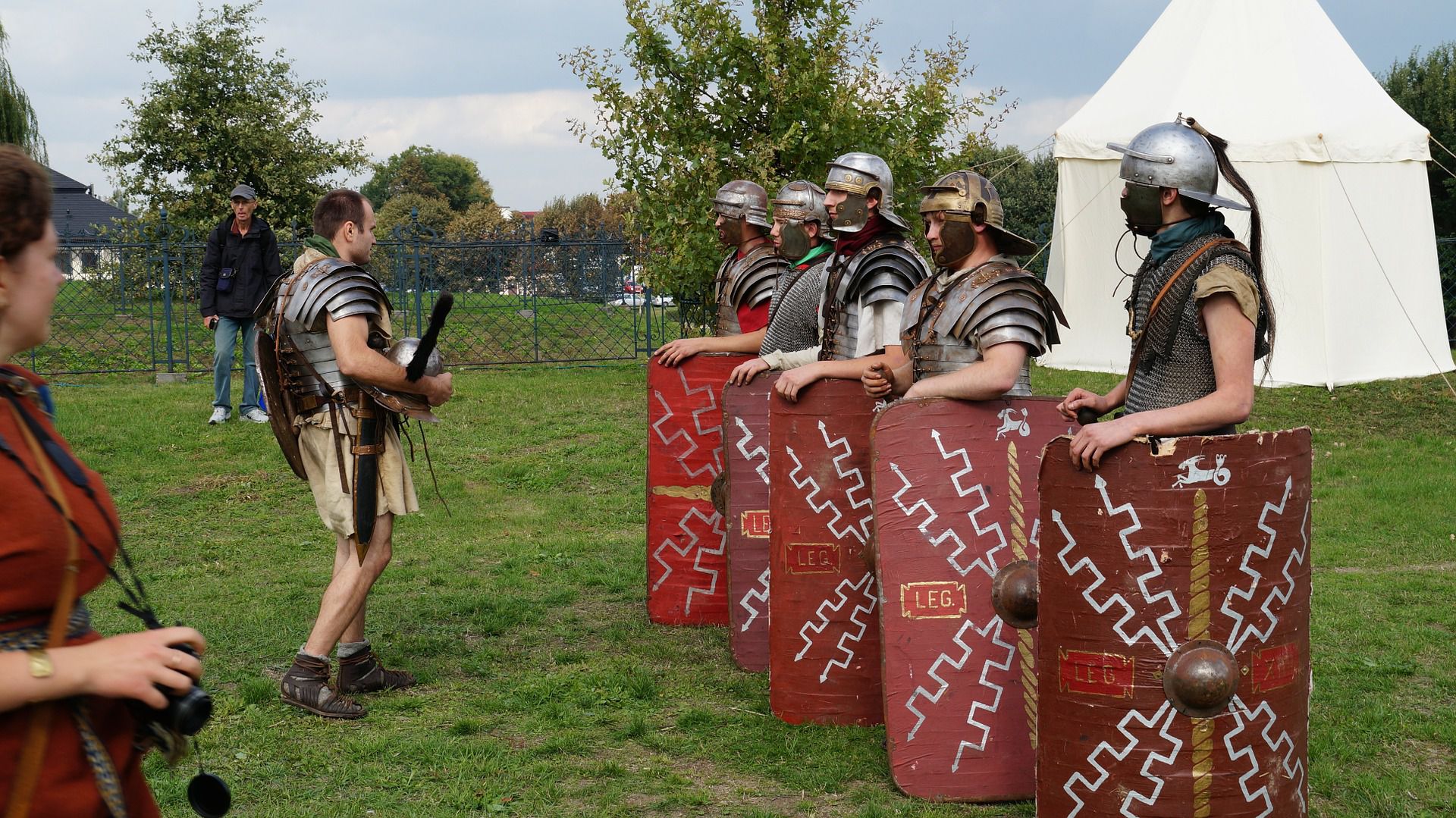 soldati romani in accampamento